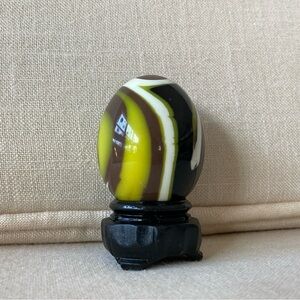 Vintage 1970s Resin Easter Egg with stand